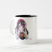 I love playing  tweekleurige koffiemok (Voorkant links)