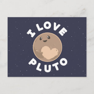 I Love Pluto Briefkaart