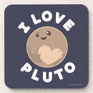 I Love Pluto Drankjes Onderzetter