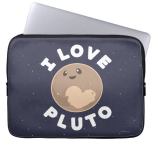 I Love Pluto Laptop Sleeve