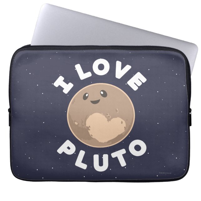 I Love Pluto Laptop Sleeve (Voorkant)