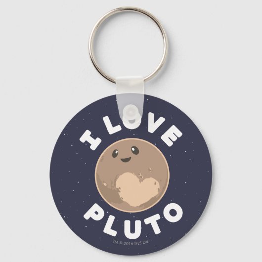 I Love Pluto Sleutelhanger (Voorkant)