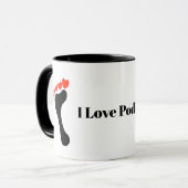 I Love Podiatry Mug (Devant gauche)