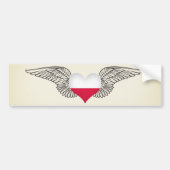 I Love Poland - wings Bumpersticker (Voorkant)