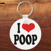 I Love Poop Sleutelhanger (Voorkant)