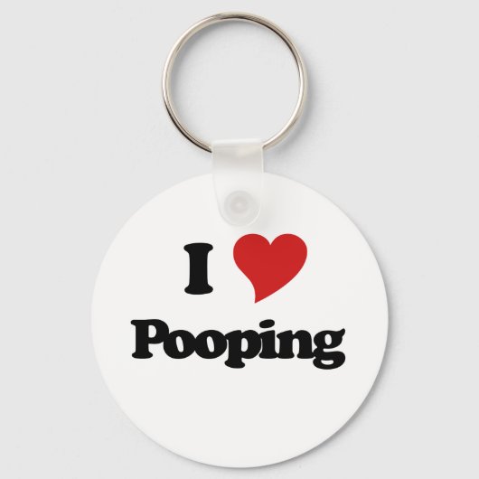 I Love Pooping Sleutelhanger (Voorkant)