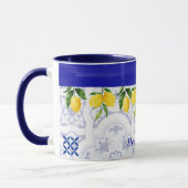 I Love Positano Mug Lemons Tile Amalfi Coast 2 (Gauche)
