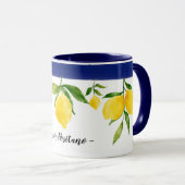 I Love Positano Mug Lemons Tile Amalfi Côte (Devant droit)