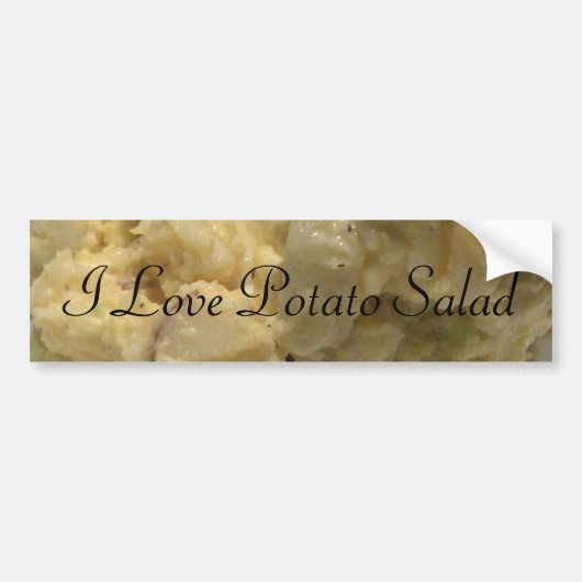 I Love Potato Salad Bumpersticker (Voorkant)