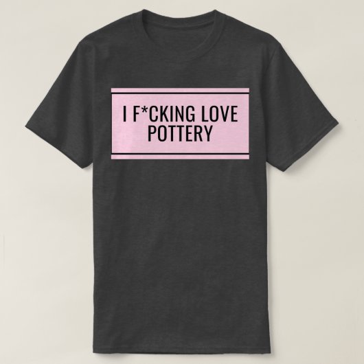 I Love Pottery 5 T-shirt (Design voorkant)