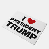 I Love President Trump Heart Deurmat (Schuin)