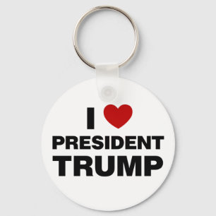 I Love President Trump Heart Sleutelhanger