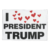 I Love President Trump Hearts Kussensloop (Achterkant-Links)