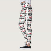 I Love President Trump Hearts Leggings (Links)