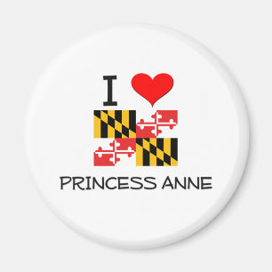I Love Princess Anne Maryland Magneet