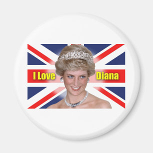 I Love Princess Diana Magneet