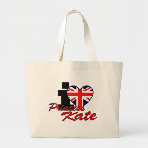 I Love Princess Kate Grote Tote Bag