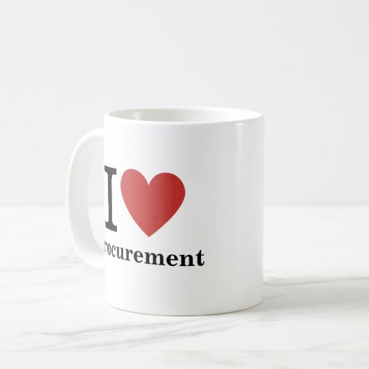 I ❤️ Love Procurement MUG (Devant gauche)