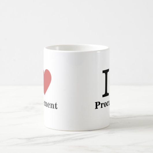 I ❤️ Love Procurement MUG (Centre)