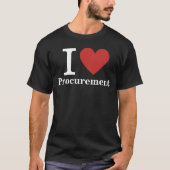 I ❤️ Love Procurement (voor werknemers) CUSTOM T-shirt (Voorkant)