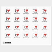 I ❤️ Love Project Management STICKER (Feuille)