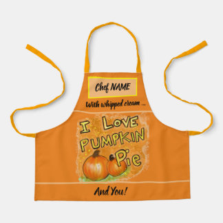 I Love Pumpkin Pie Graphic Schort