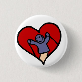I Love Puppets Ronde Button 3,2 Cm
