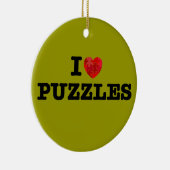 I Love Puzzles Ornament (Rechts)