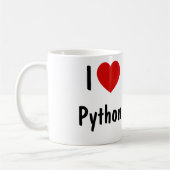 I Love Python Programming Koffiemok (Links)