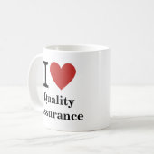 I ❤️ Love Quality Assurance - QA Dept. MUG (Devant gauche)