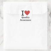 I ❤️ Love Quality Assurance STICKER (Sac)