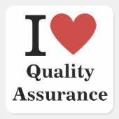I ❤️ Love Quality Assurance STICKER (Devant)