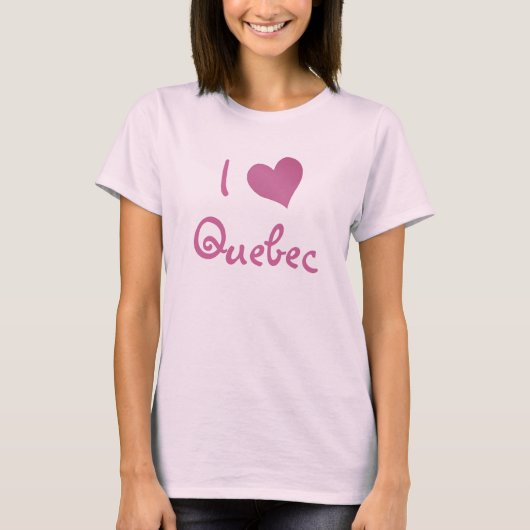 I Love Quebec T-shirt (Voorkant)