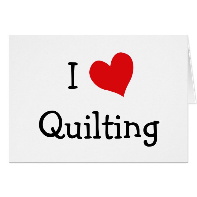 I Love Quilting (Voorkant Horizontaal)