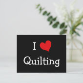 I Love Quilting Briefkaart (Staand voorkant)