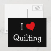I Love Quilting Briefkaart (Voorkant / Achterkant)