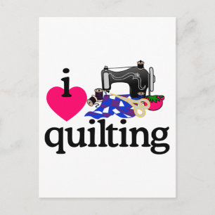 I Love Quilting Briefkaart