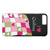 I Love Quilting iPhone 7 Plus Coque (Dos (Horizontal))