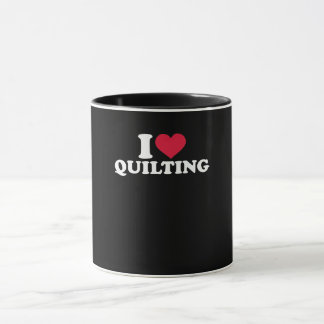 I Love Quilting Premium Mok