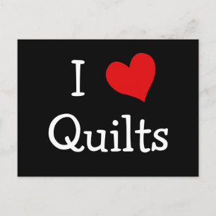 I Love Quilts Briefkaart