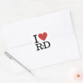 I ❤️ Love R&D - Département R&D - STICKER (Enveloppe)