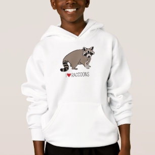 I Love Raccoons - Cartoon Raccoon