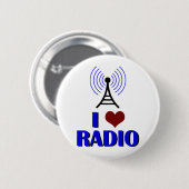 I Love Radio Ronde Button 5,7 Cm (Voorkant /achterkant)