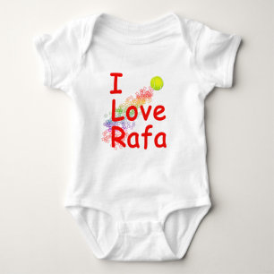 I Love Rafa Tennis Design Romper
