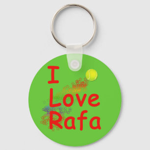 I Love Rafa Tennis Design Sleutelhanger