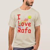 I Love Rafa Tennis Design T-shirt (Voorkant)