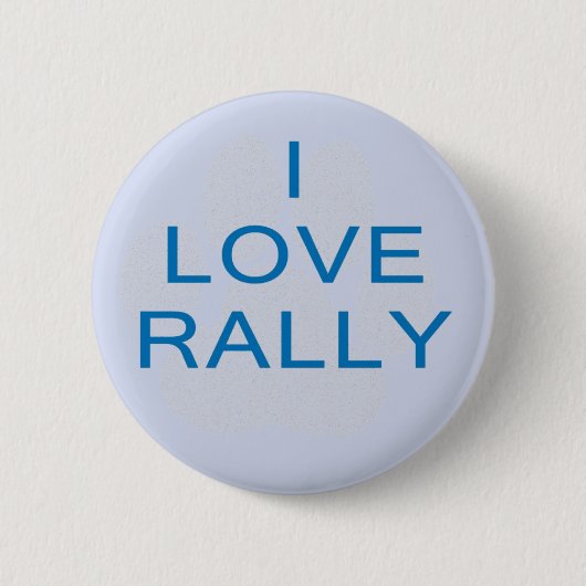 I Love Rally Ronde Button 5,7 Cm (Voorkant)