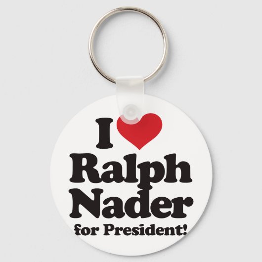 I Love Ralph Nader for President Sleutelhanger (Voorkant)