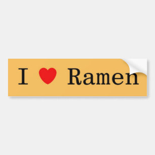 I Love Ramen Bumpersticker