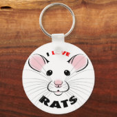I Love Rats Sleutelhanger (Voorkant)